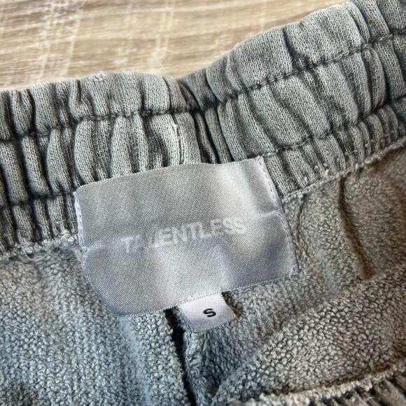 Talentless Charcoal Gray Sweat Shorts Size S Elastic Waist Lounge Minimal - Picture 4 of 7